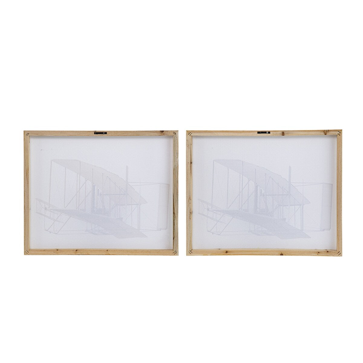 Set of 2 Large Rectangular Diptych Wall Art