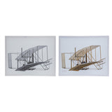 Set of 2 Large Rectangular Diptych Wall Art