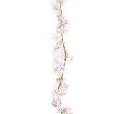 Set of 2 Light Pink Artificial Cherry Blossom Flower Garland Hanging Vine 5.75ft - 69" L x 4" W x 4" DP