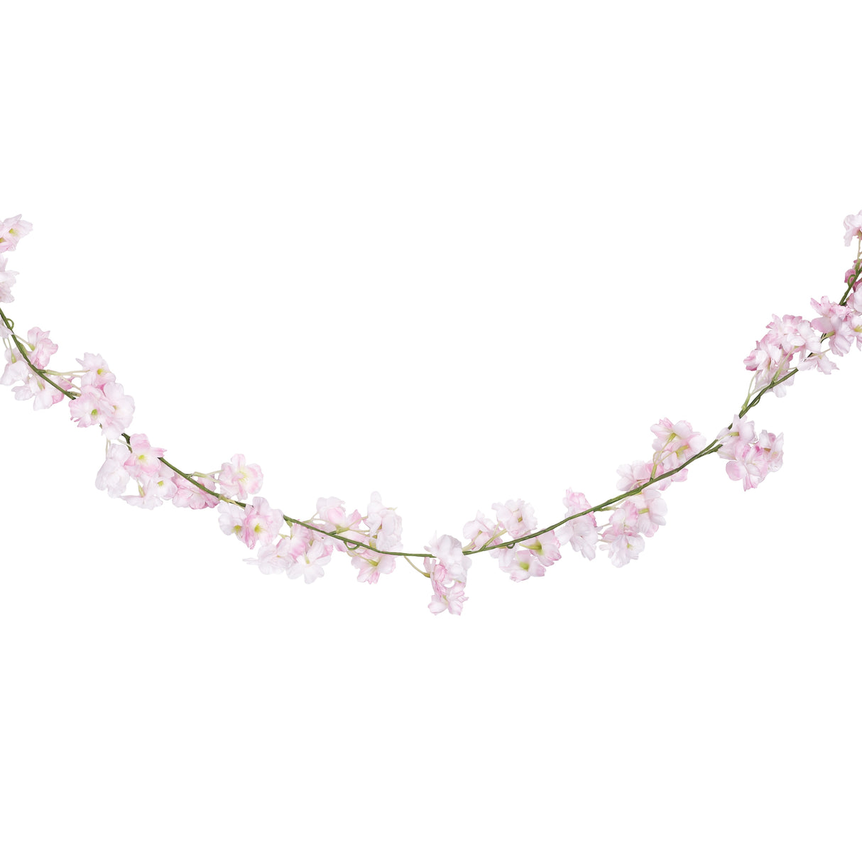 Set of 2 Light Pink Artificial Cherry Blossom Flower Garland Hanging Vine 5.75ft - 69" L x 4" W x 4" DP