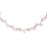 Set of 2 Light Pink Artificial Cherry Blossom Flower Garland Hanging Vine 5.75ft - 69" L x 4" W x 4" DP