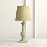 Set of 2 Marion Table Lamps set, 27 inch Tall, Weathered White