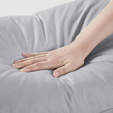 Set of 2 Medium Goose Feather Down Bed Pillow with Cotton Cover