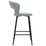 Set of 2 Modern Velvet 26'' Counter Stool