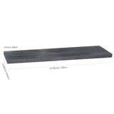 Set of 2 Modern and Contemporary Floating Shelves - Black Oak - 47.2 *9.25 *1.5 inches