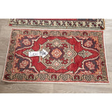 Set of 2 Oushak Oriental Hand Knotted Wool Vintage Turkish Area Rug - 3'3" x 1'9"