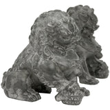 Handmade 6" Sitting Foo Dog Statues, Set of 2