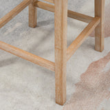 Set of 2 Upholstered Fabric Swivel Bar Stools with Footrest