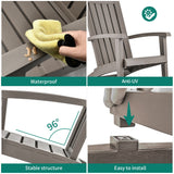 Set of 2 Adirondack Chair for Outdoor Patio