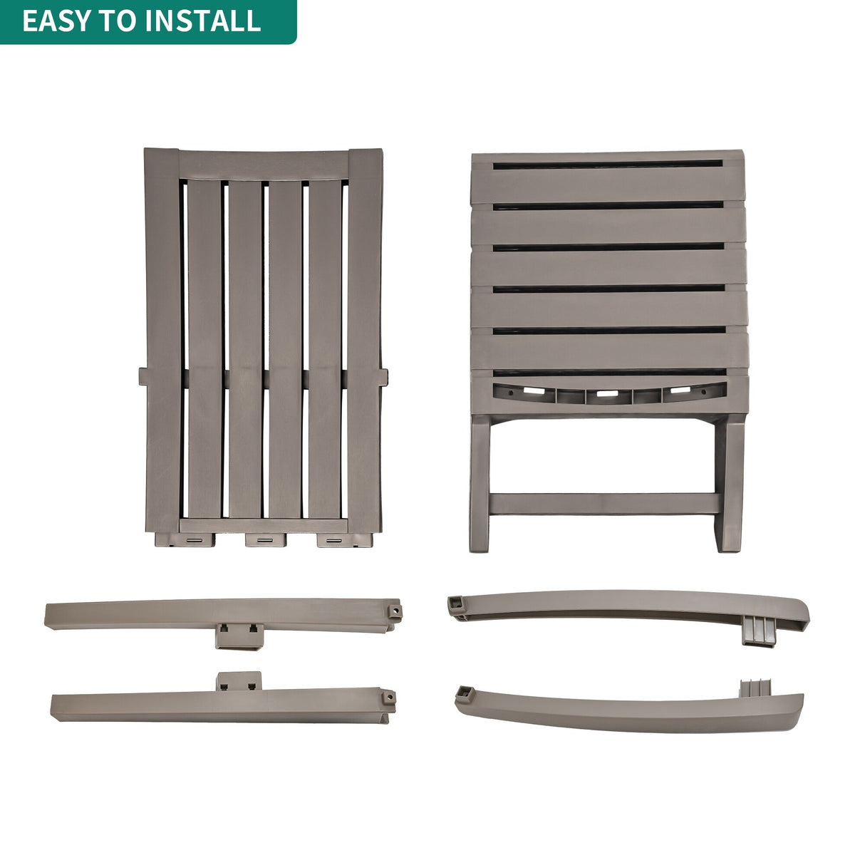 Set of 2 Adirondack Chair for Outdoor Patio