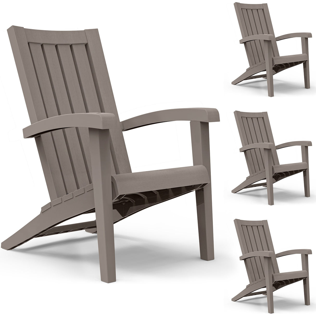 Set of 2 Adirondack Chair for Outdoor Patio