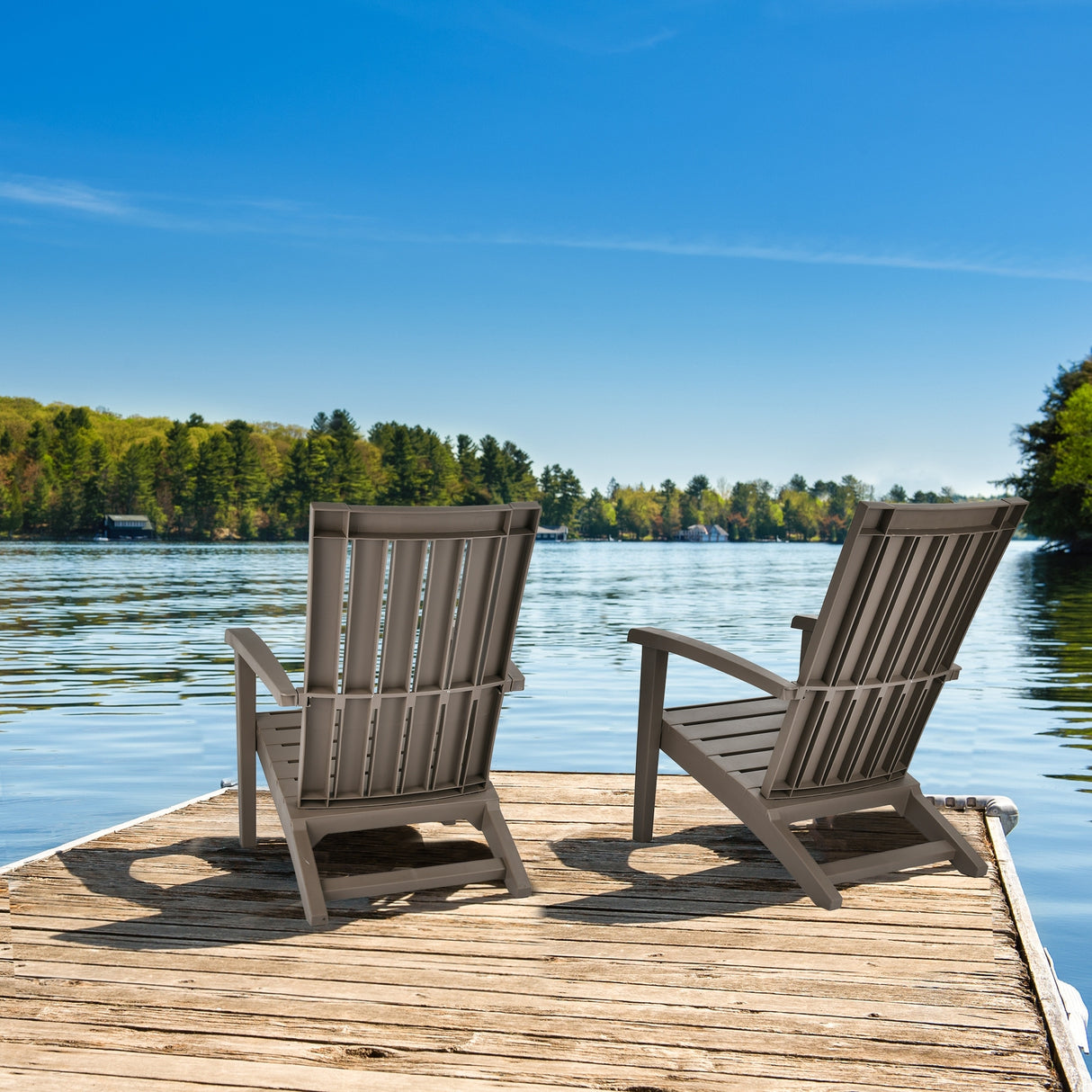 Set of 2 Adirondack Chair for Outdoor Patio