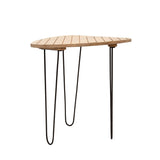 Set of 2 Wood, metal 18, 20" Black, white Checkered Table 20.0"H - 18.0" x 18.0" x 20.0"