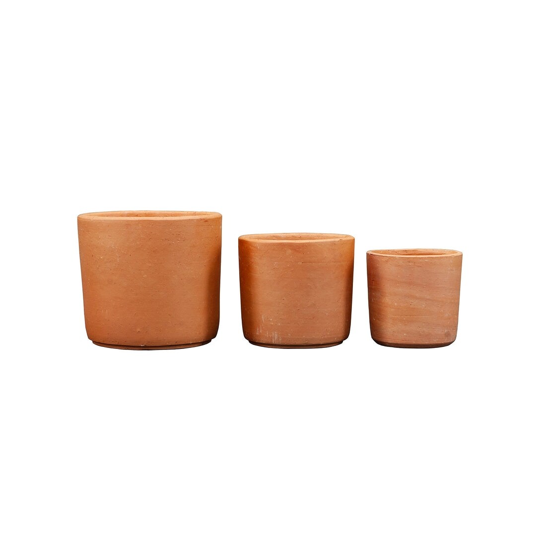 Hand Made Set of 3 Terracota Plant Pot