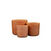 Hand Made Set of 3 Terracota Plant Pot