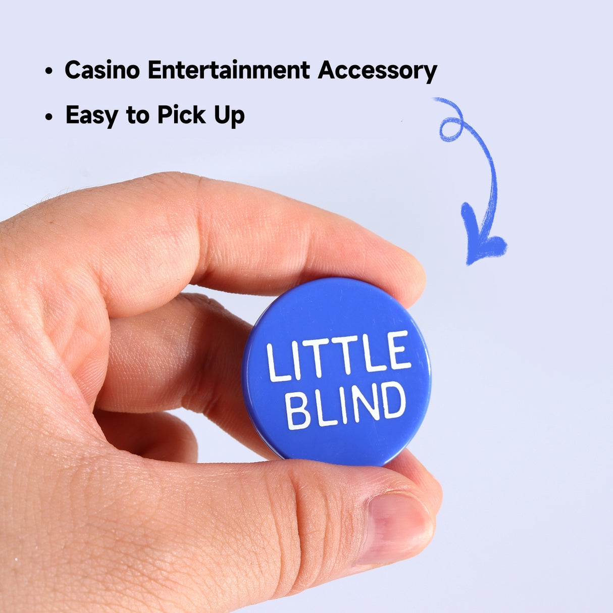 GSE™ Set of 3 Little Blind, Big Blind, Missed Blind, Kill, Reserve, Dealer Puck Buttons for Texas Hold'em Poker Card Games