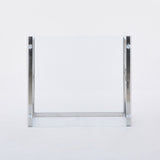 Set of 3 Metal Nesting Tables Glass End Tables