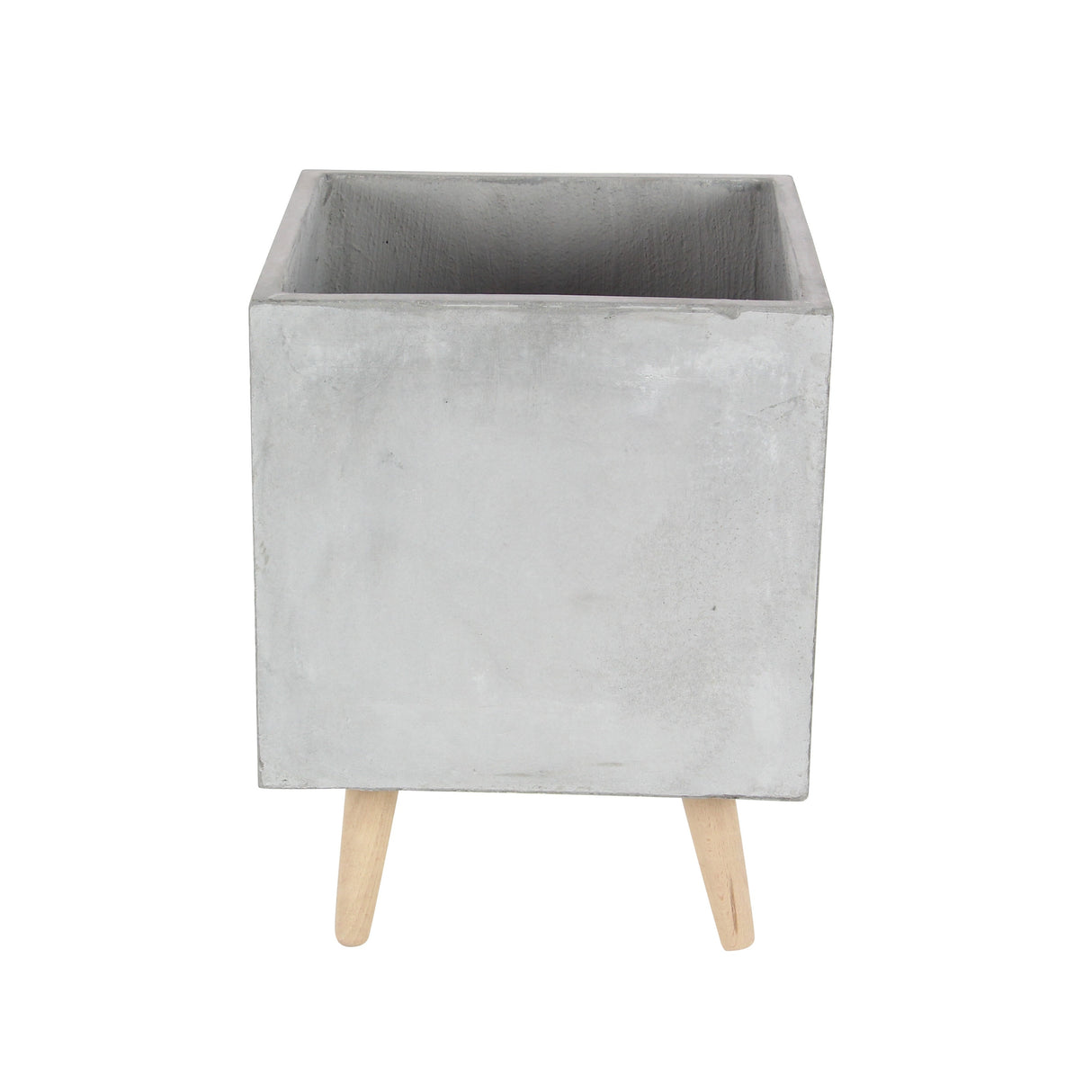 White Light Grey or Grey Fiber Clay Boho Modern Planter Pot (Set of 2) - S/2 15", 18"H