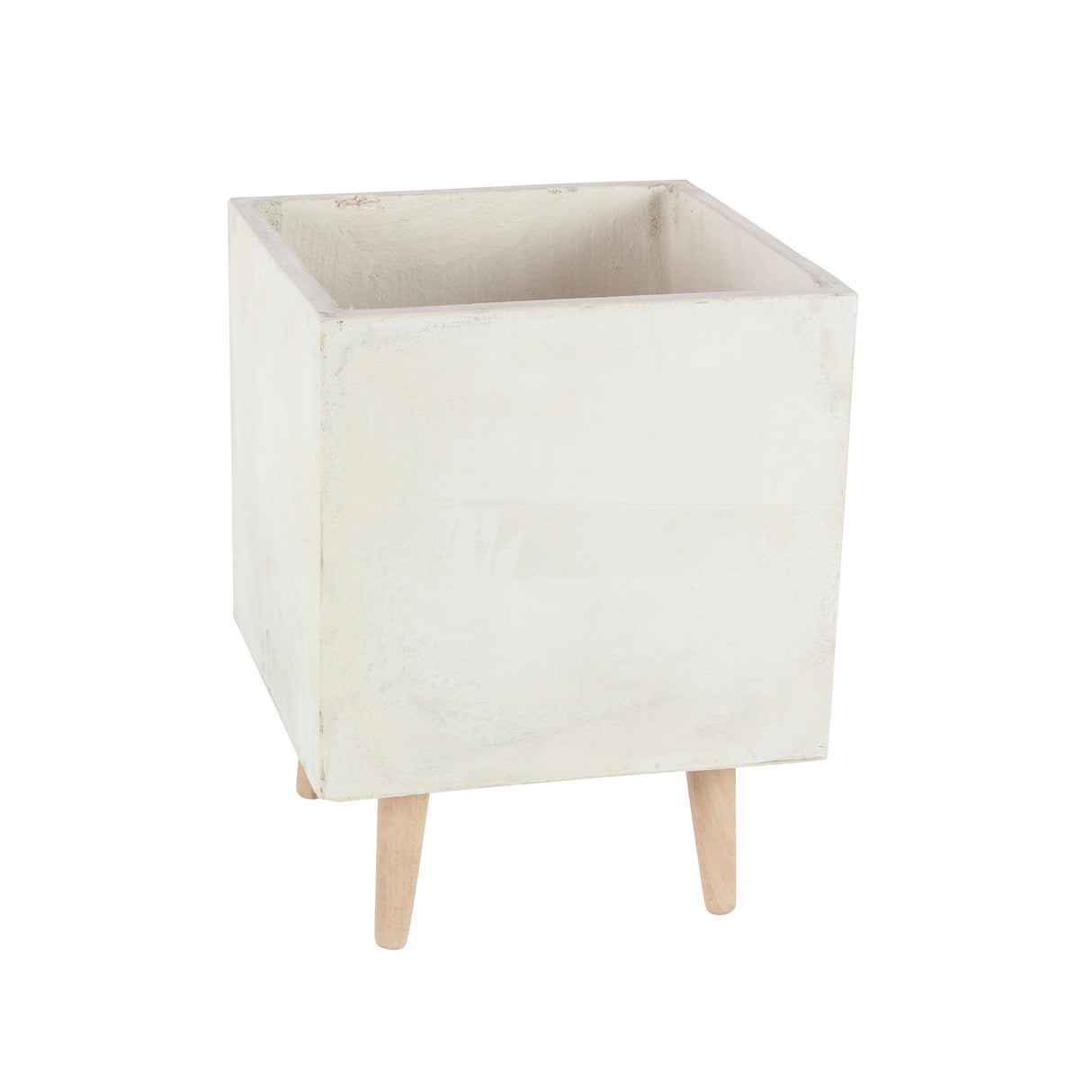 White Light Grey or Grey Fiber Clay Boho Modern Planter Pot (Set of 2) - S/2 15", 18"H