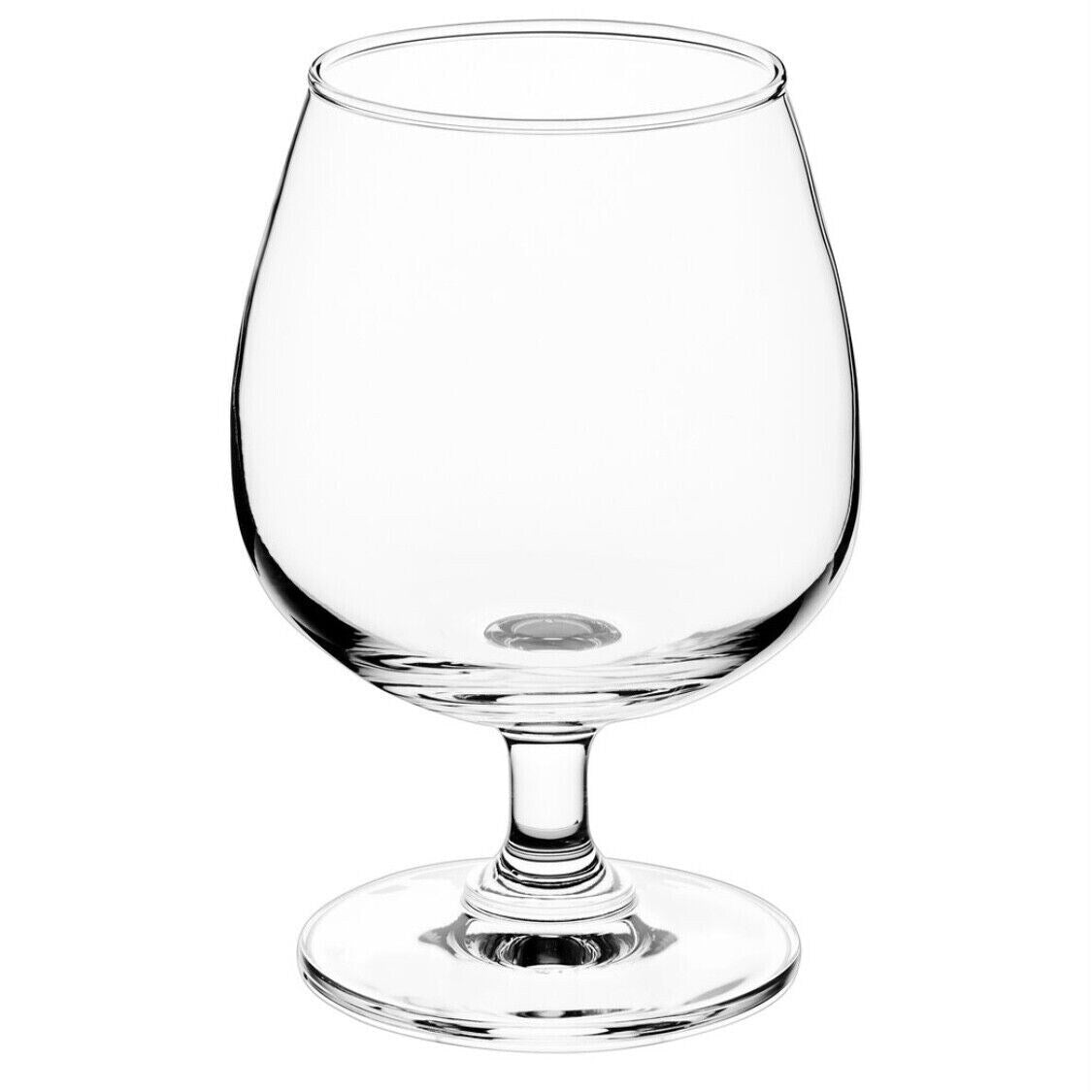 Set of 4 12oz Brandy Snifter Crystal Glasses