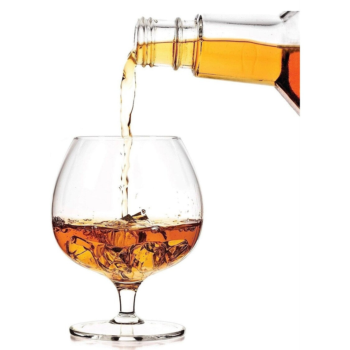 Set of 4 12oz Brandy Snifter Crystal Glasses
