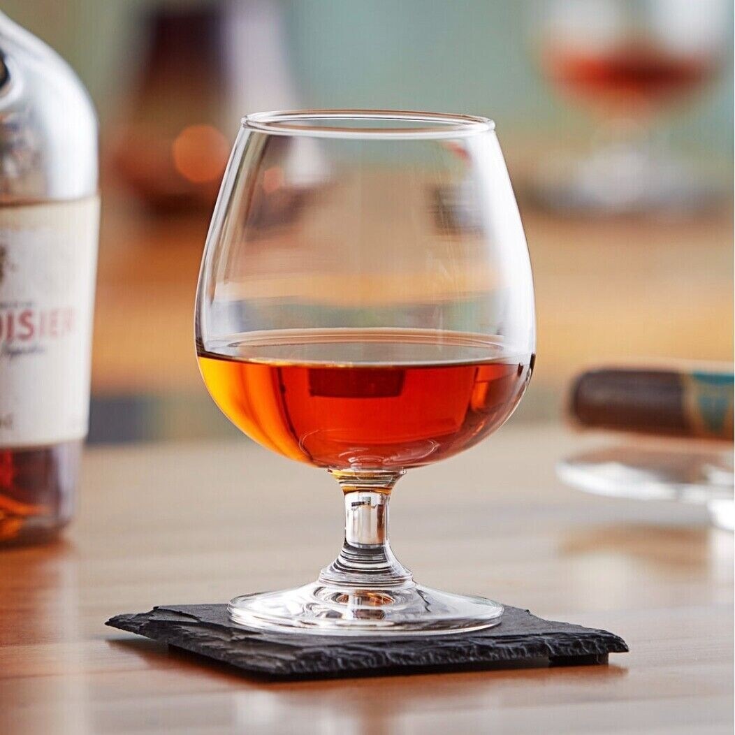 Set of 4 12oz Brandy Snifter Crystal Glasses