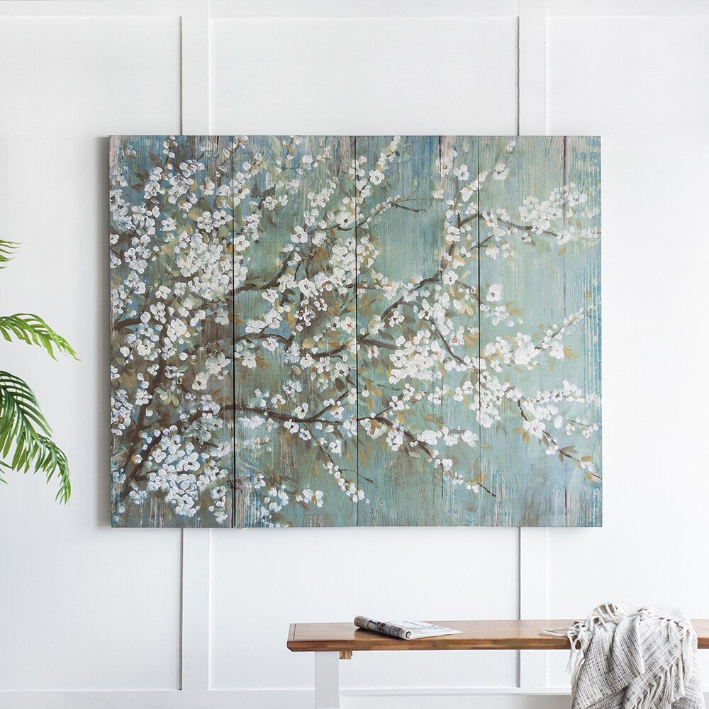 Set of 4 Cherry Blossom Canvas Print Wall Decor