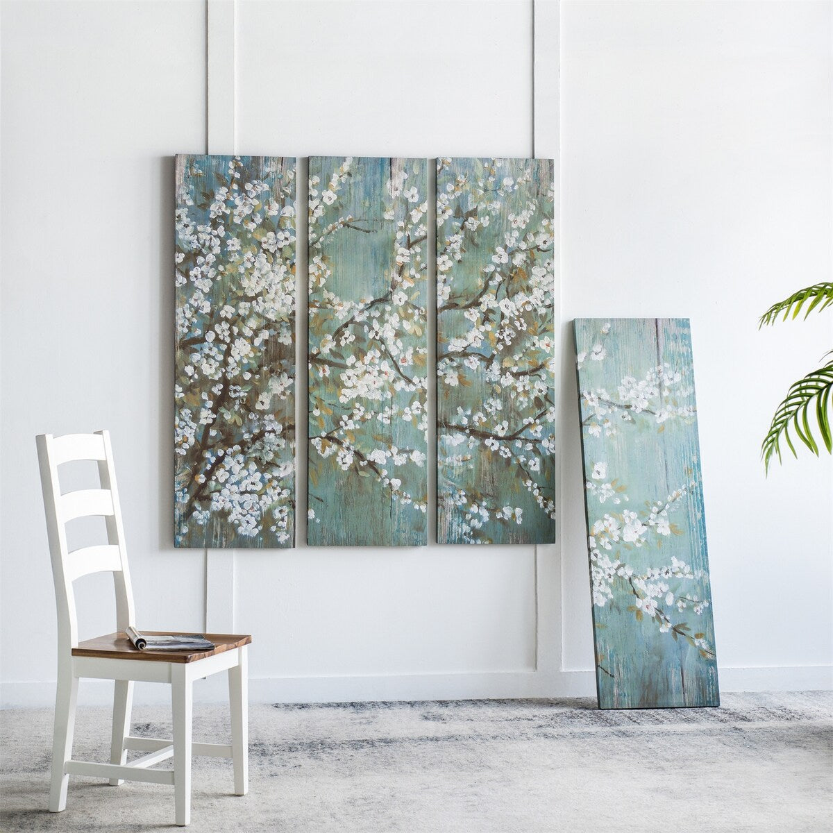 Set of 4 Cherry Blossom Canvas Print Wall Decor