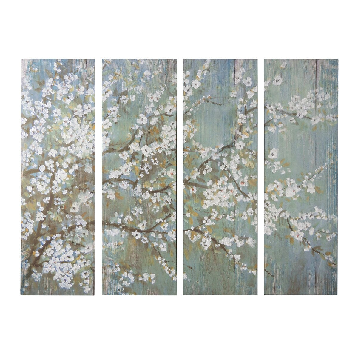 Set of 4 Cherry Blossom Canvas Print Wall Decor