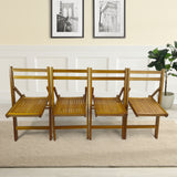 Set of 4 Foldable Wooden Special Event Chairs