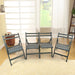 Set of 4 Foldable Wooden Special Event Chairs