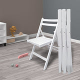 Set of 4 Foldable Wooden Special Event Chairs
