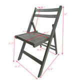Set of 4 Foldable Wooden Special Event Chairs