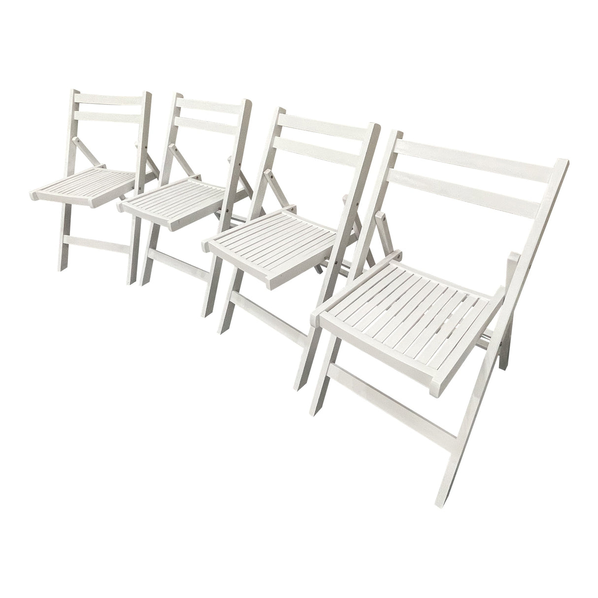 Set of 4 Foldable Wooden Special Event Chairs