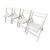 Set of 4 Foldable Wooden Special Event Chairs
