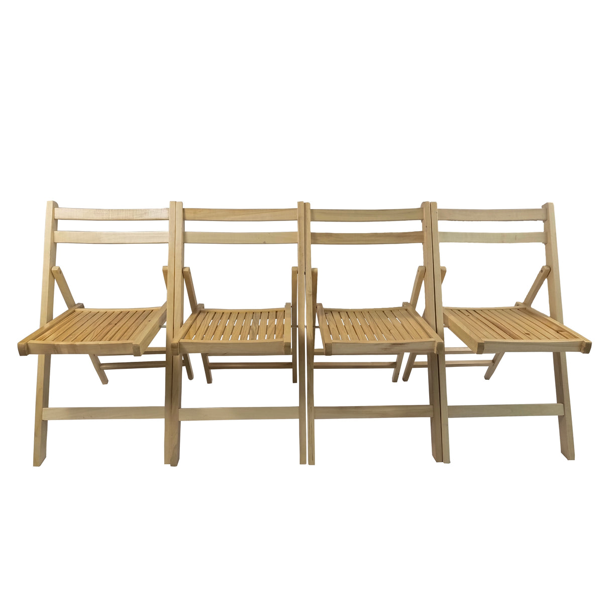Set of 4 Foldable Wooden Special Event Chairs