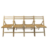 Set of 4 Foldable Wooden Special Event Chairs