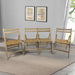 Set of 4 Foldable Wooden Special Event Chairs
