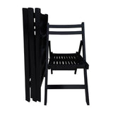Set of 4 Foldable Wooden Special Event Chairs