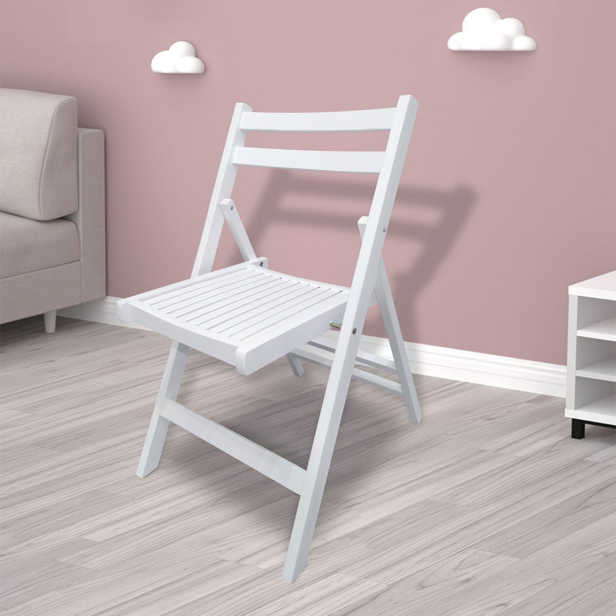 Set of 4 Foldable Wooden Special Event Chairs