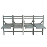 Set of 4 Foldable Wooden Special Event Chairs