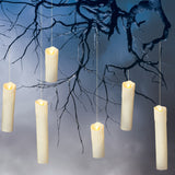Set of 6 BO Spooky Halloween Hanging Candles - N/A