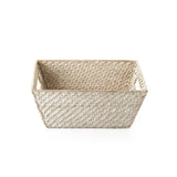 Set of Three Hapao Weave Rattan Bath Storage - White