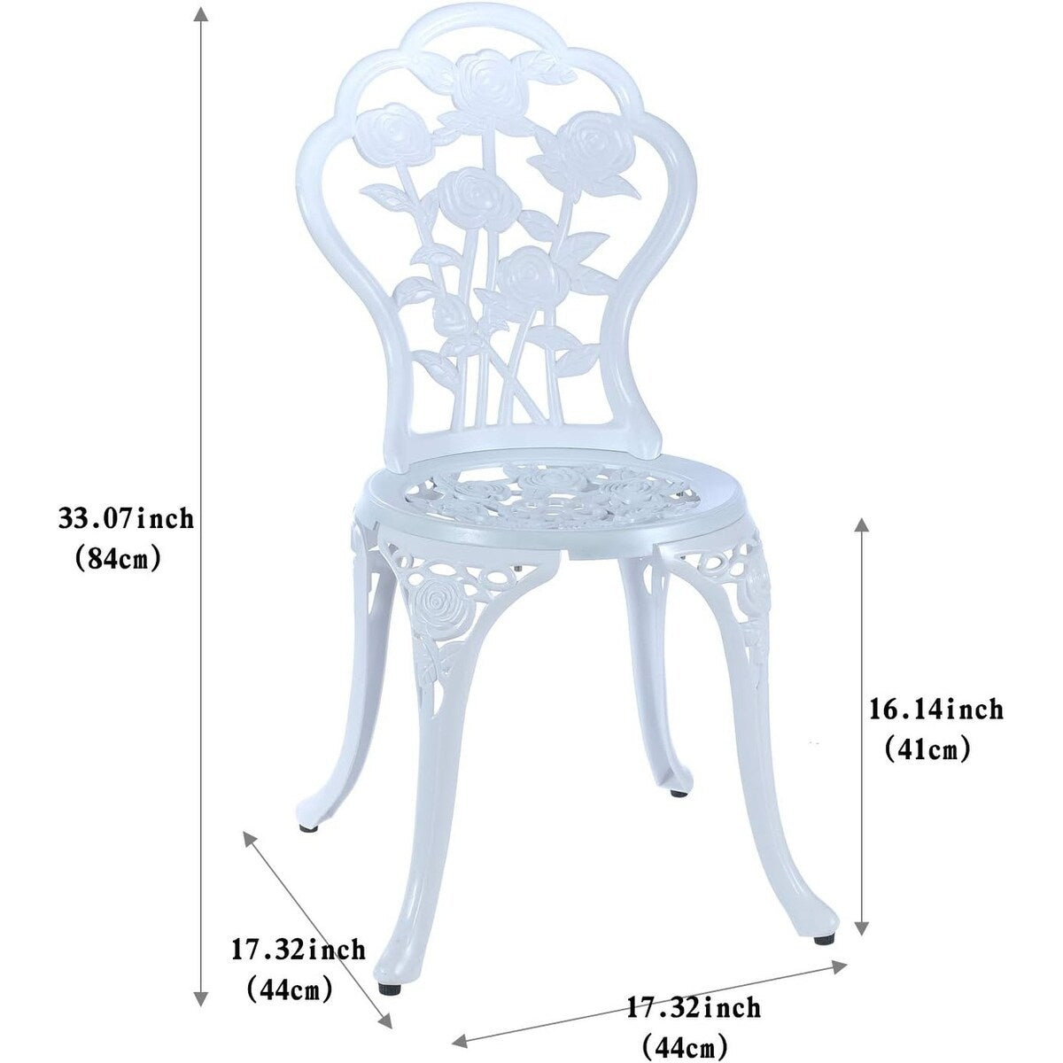 Set,Outdoor Patio Set,Anti-Rust Cast Aluminum Bistro Table Set