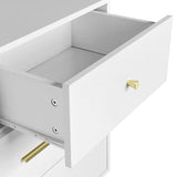 Seven Drawers Large Chest of Drawer Cabinet with Golden Handle and Golden Legs