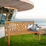 Seven Seas Teak Arizona Teak Wood Outdoor Patio Bench, 5 Foot