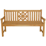 Seven Seas Teak Arizona Teak Wood Outdoor Patio Bench, 5 Foot