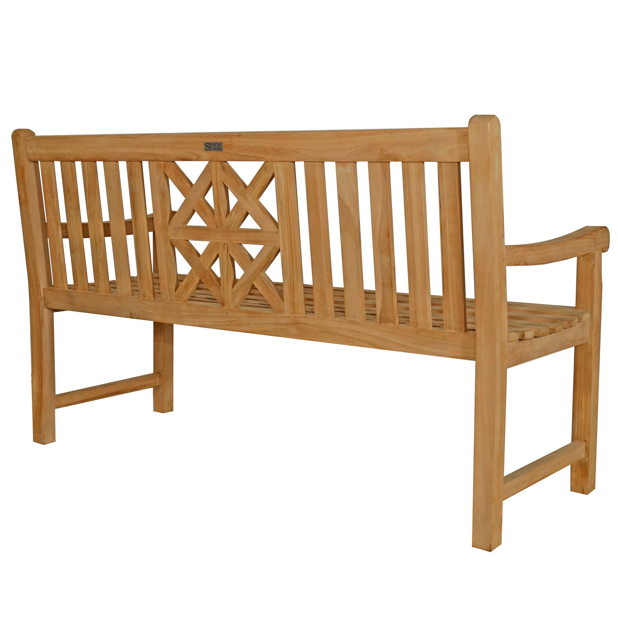 Seven Seas Teak Arizona Teak Wood Outdoor Patio Bench, 5 Foot