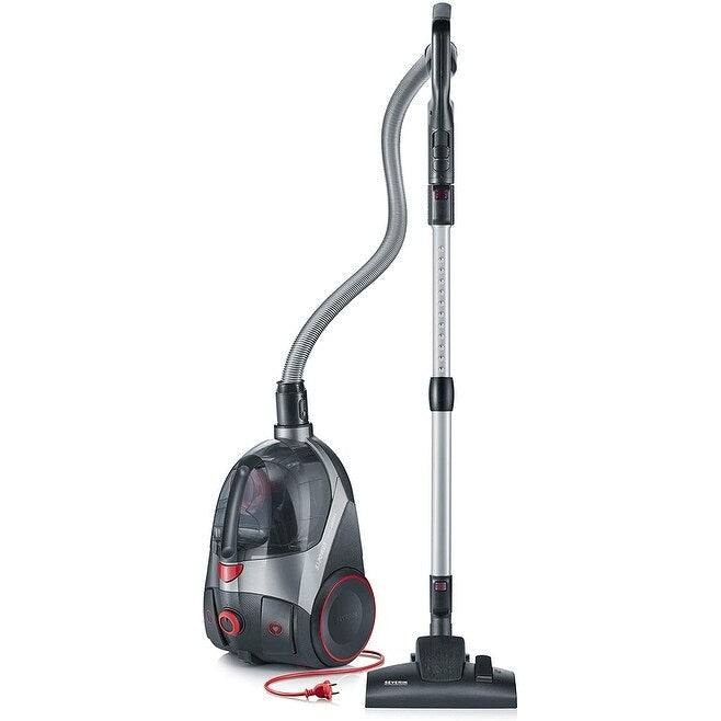 Severin S'Power Extreme Bagless Canister Vacuum Cleaner, Midnight Black