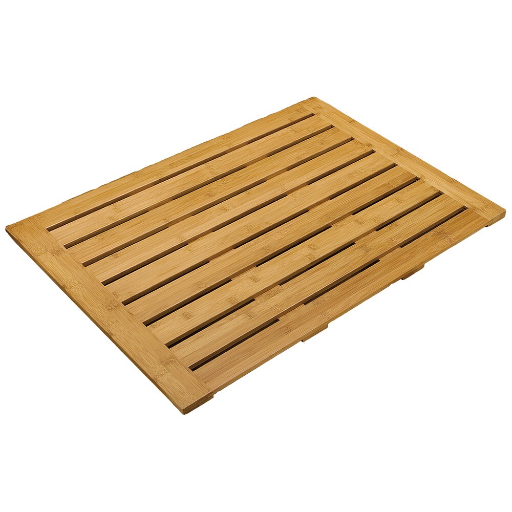 Seville Classics Bamboo Bathroom Floor Mat (28 in x 22 in)